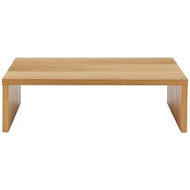 Image3 of Abby 47 1/4" Wide Oak Veneer Wood Rectangular Coffee Table