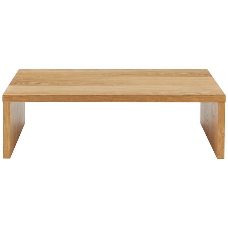 Image 3 Abby 47 1/4" Wide Oak Veneer Wood Rectangular Coffee Table