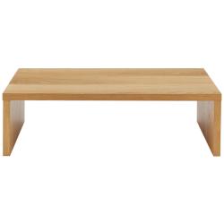Abby 47 1/4&quot; Wide Oak Veneer Wood Rectangular Coffee Table