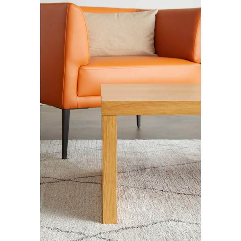Image 4 Abby 47 1/4" Wide Oak Veneer Wood Rectangular Coffee Table more views