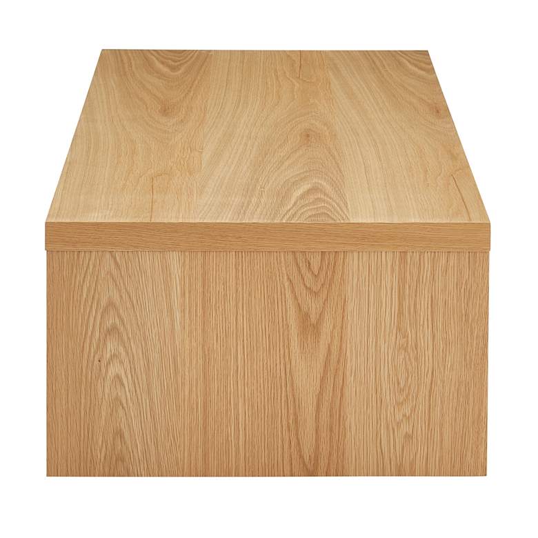 Image 6 Abby 47 1/4" Wide Oak Veneer Wood Rectangular Coffee Table more views