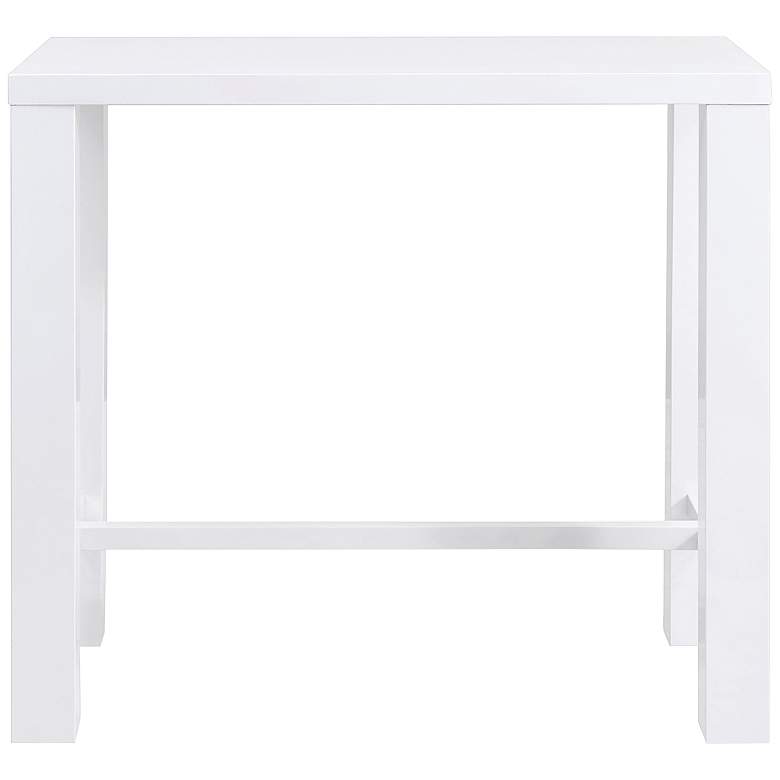 Image 1 Abby 47 inch Wide Gloss White Bar Table