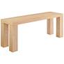 1_Abby 49" Wide Oak Veneer Wood Rectangular Bench