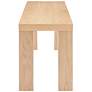 4_Abby 49" Wide Oak Veneer Wood Rectangular Bench more views