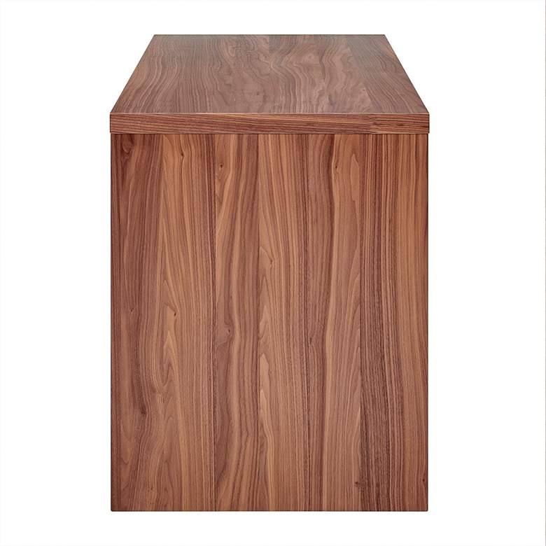 Image 2 Abby 55" Wide American Walnut Wood Rectangular Desk more views