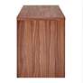 2_Abby 55" Wide American Walnut Wood Rectangular Desk more views