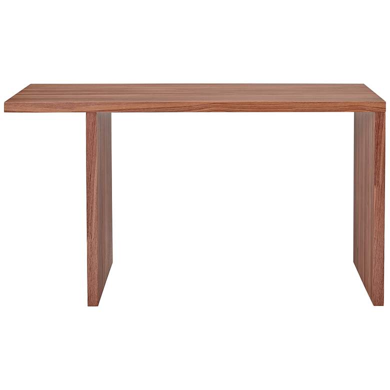 Image 6 Abby 55" Wide American Walnut Wood Rectangular Desk more views
