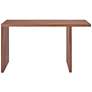 7_Abby 55" Wide American Walnut Wood Rectangular Desk more views
