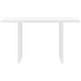 7_Abby 55" Wide Matte White Lacquer Rectangular Desk more views