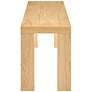 4_Abby 57" Wide Oak Veneer Wood Rectangular Bench more views