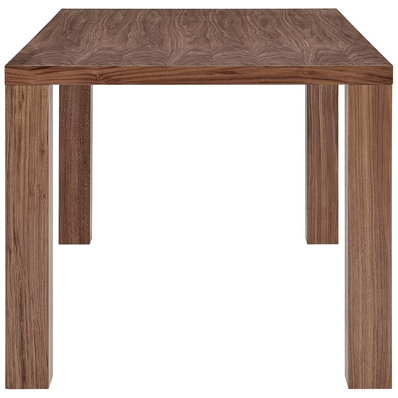 Image 4 Abby 63" Wide Walnut Veneer Wood Rectangular Dining Table more views