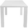 Abby 63" Wide White Lacquered Wood Rectangular Dining Table