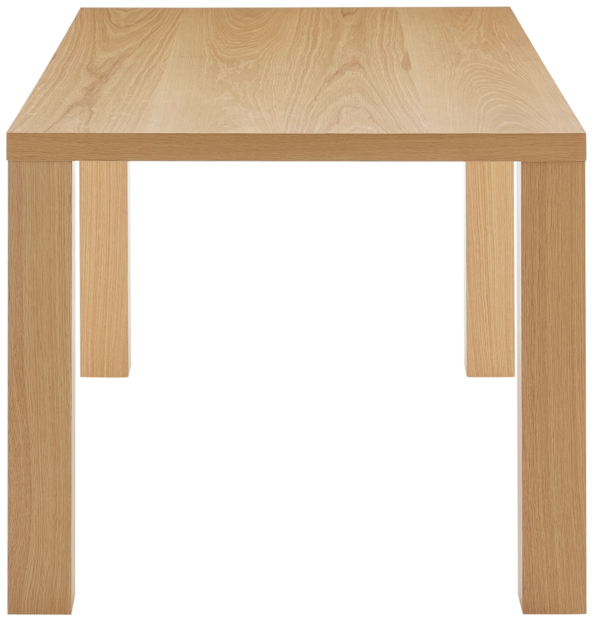 Abby 63"W Natural White Oak Wood Rectangular Dining Table in scene