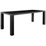 Abby 84 1/2" Wide Black Ash Wood Rectangular Dining Table in scene