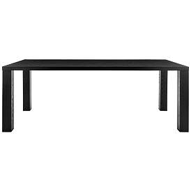 Image5 of Abby 84 1/2" Wide Black Ash Wood Rectangular Dining Table more views