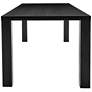 Abby 84 1/2" Wide Black Ash Wood Rectangular Dining Table in scene