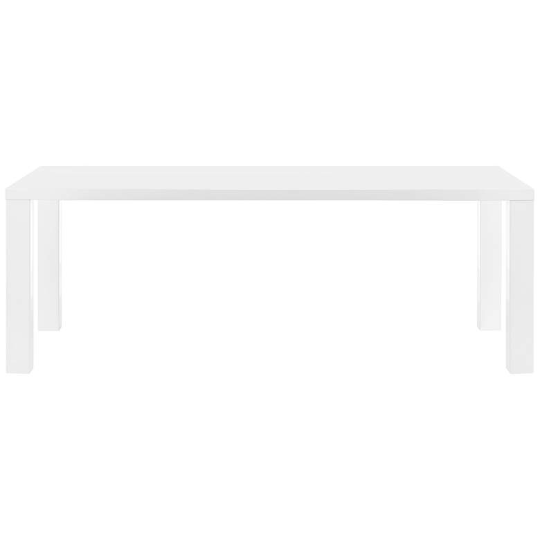 Image 1 Abby 84 1/2 inch Wide Gloss White Dining Table