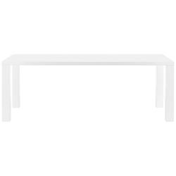 Abby 84 1/2" Wide Gloss White Dining Table