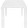 2_Abby 84 1/2" Wide Gloss White Dining Table more views