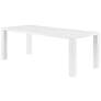 3_Abby 84 1/2" Wide Gloss White Dining Table more views
