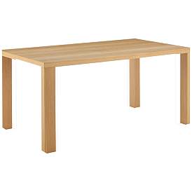 Image2 of Abby 84 1/2" Wide Oak Veneer Wood Rectangular Dining Table