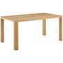 Abby 84 1/2" Wide Oak Veneer Wood Rectangular Dining Table in scene