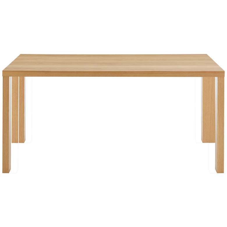 Image 4 Abby 84 1/2 inch Wide Oak Veneer Wood Rectangular Dining Table more views