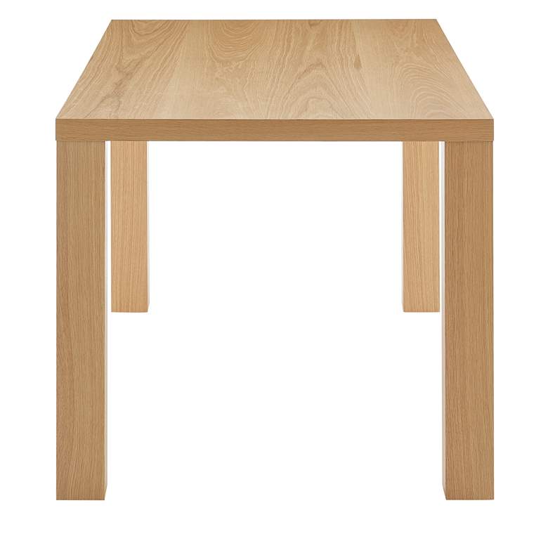 Image 5 Abby 84 1/2" Wide Oak Veneer Wood Rectangular Dining Table more views