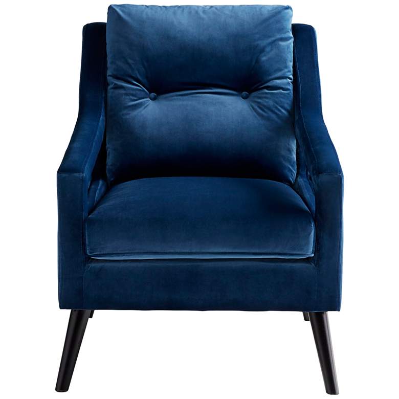 Image 1 Abby Blue Fabric Tufted Armchair