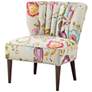 Abby Multi-Color Wingback Slipper Accent Chair