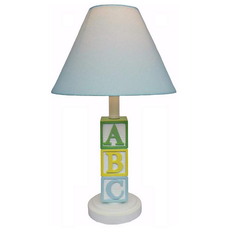 Image 1 ABC with Blue Shade Table Lamp