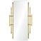 Abe Antique Brass Painted Iron 30" x 53 1/4" Floor Mirror
