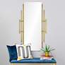 1_Abe Antique Brass Painted Iron 30" x 53 1/4" Floor Mirror