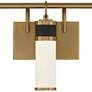2_Abel 21"W Warm Brass with Matte Black 3-Light LED Bath Light more views