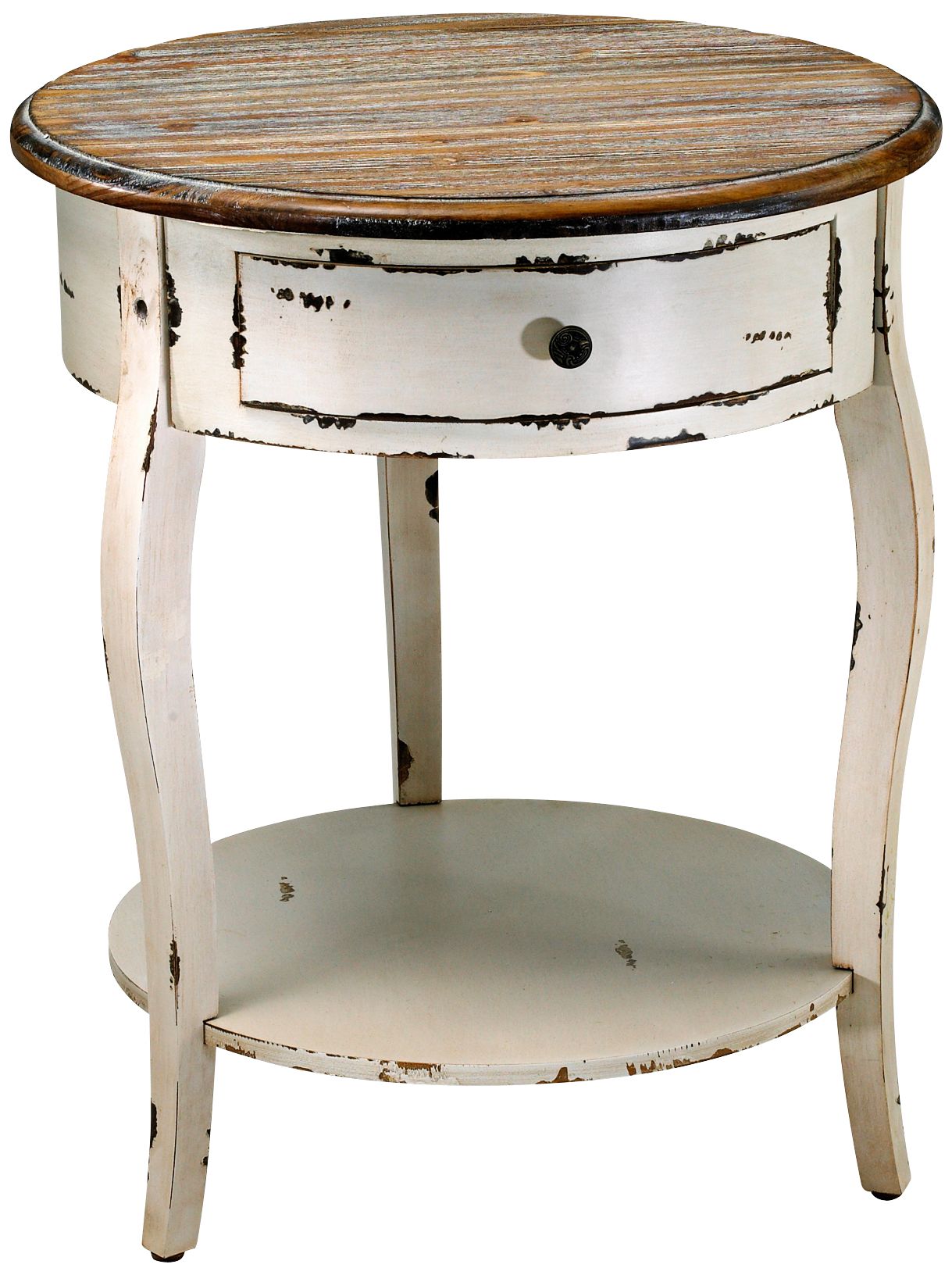 Abelard Wood Round Accent Table - #2C659 | Lamps Plus