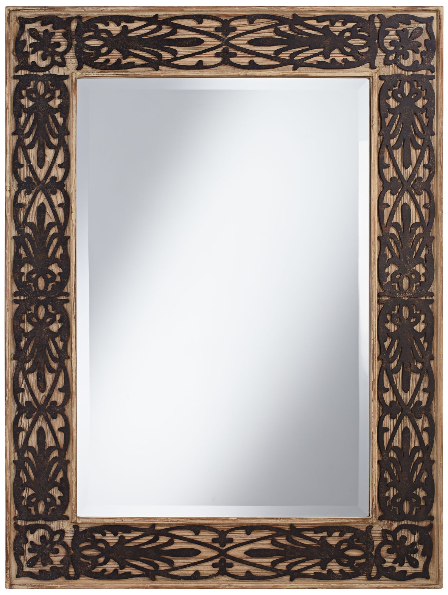 Abelardo Laser Cut 30" x 40" Wood Wall Mirror