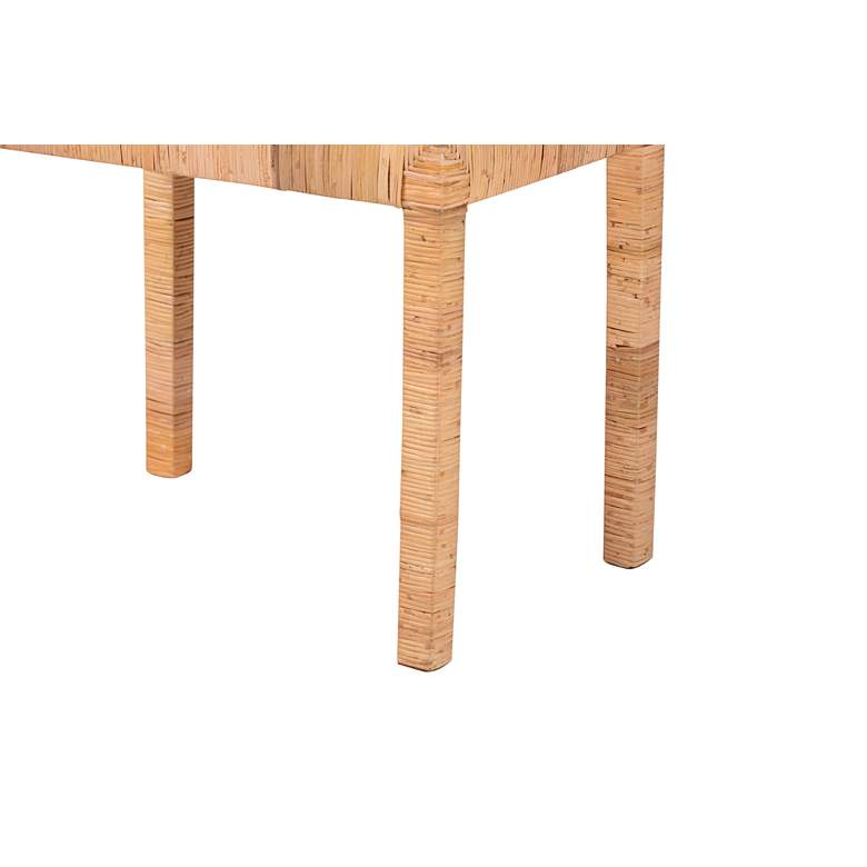 Image 3 Abelia 24" Wide Natural Brown Rectangular Short Accent Bench more views