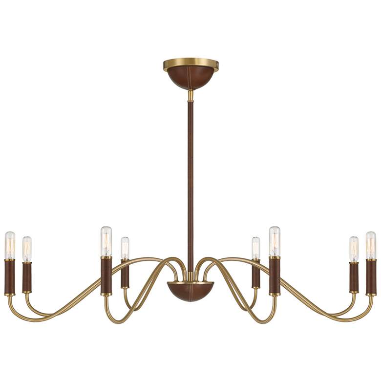 Image 1 Abeline 8-Light Chandelier in Warm Brass