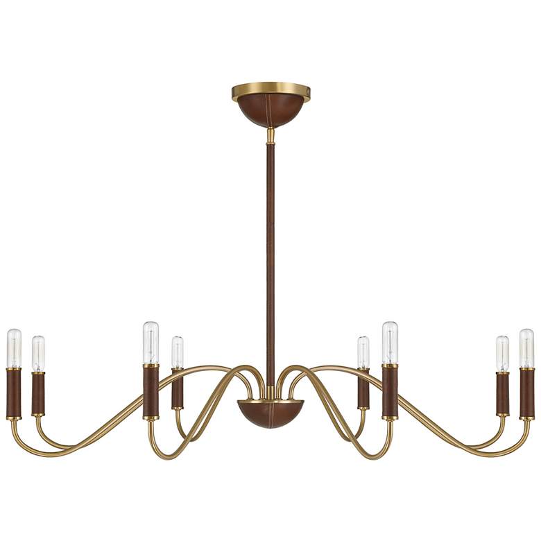 Image 2 Abeline 8-Light Chandelier in Warm Brass more views