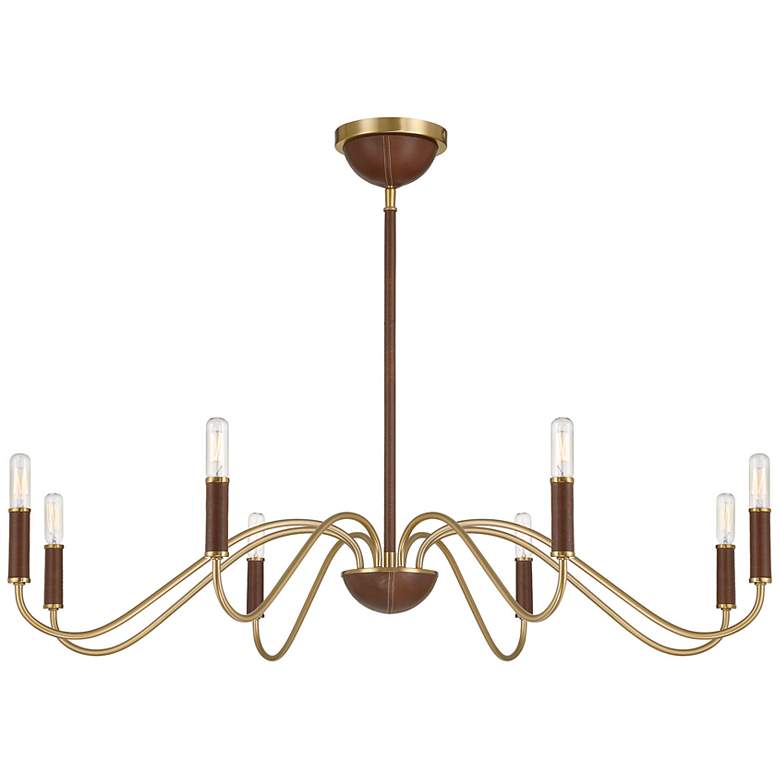 Image 3 Abeline 8-Light Chandelier in Warm Brass more views