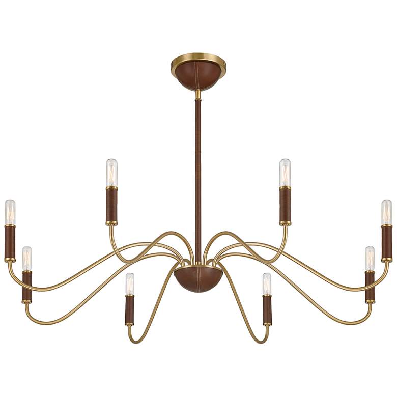 Image 4 Abeline 8-Light Chandelier in Warm Brass more views