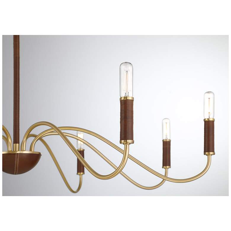 Image 7 Abeline 8-Light Chandelier in Warm Brass more views