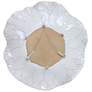Abella 18"W White 3-Piece Flower Ceramic Wall Art Set