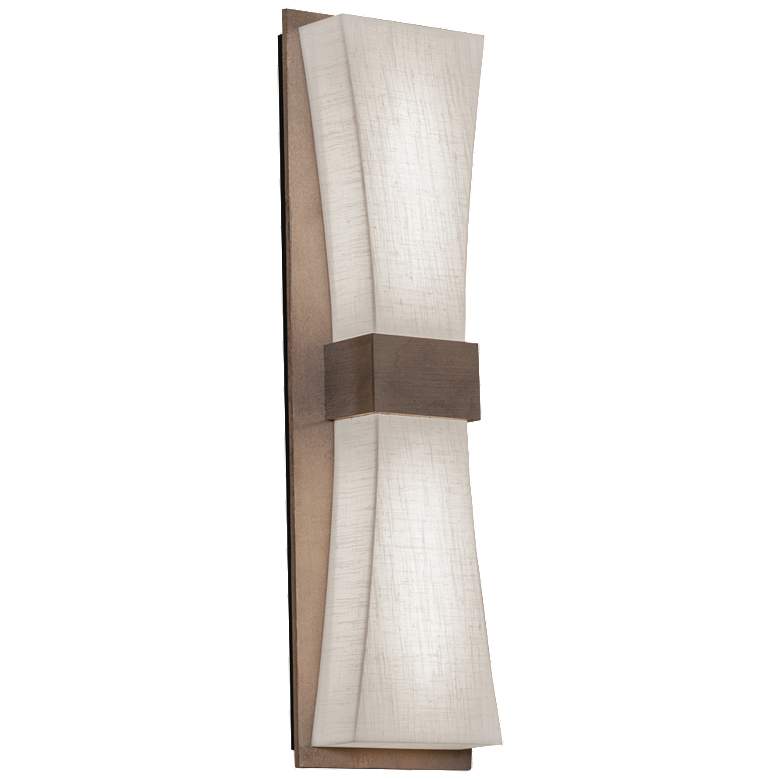 Image 1 Aberdeen 19" High Weathered Gray LED Wall Sconce