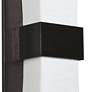 Aberdeen 19"H Espresso LED Wall Sconce w/ Linen White Shade