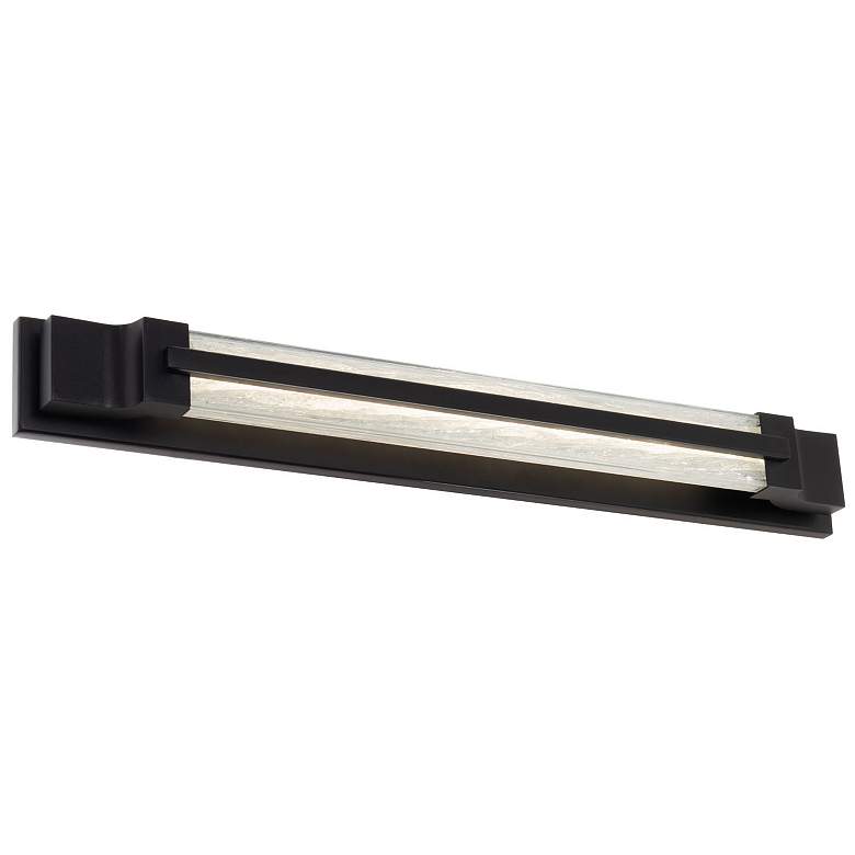 Image 1 Aberdeen 3.5 inchH x 28 inchW 1-Light Linear Bath Bar in Black