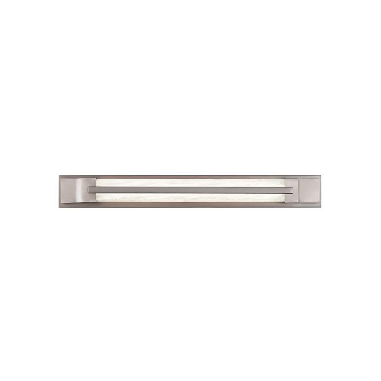 Image 4 Aberdeen 3.5"H x 28"W 1-Light Linear Bath Bar in Brushed Nickel more views