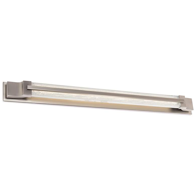 Image 1 Aberdeen 3.5 inchH x 38 inchW 1-Light Linear Bath Bar in Brushed Nickel