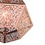 Aberdeen 9 3/4"W Rose Gold Diamond-Shaped Mini Pendant Light