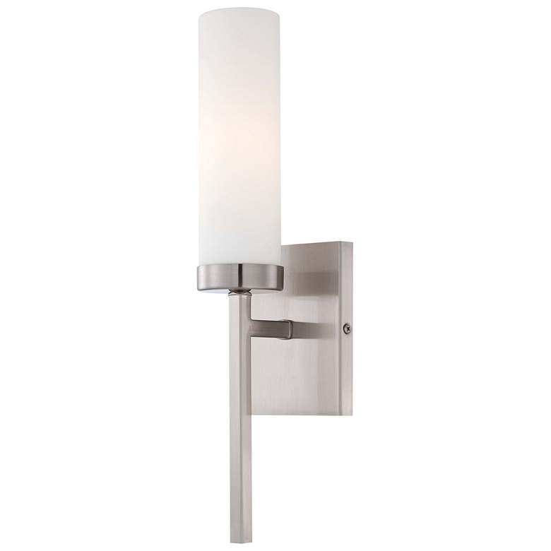 Image 1 Abernathy 15 1/4" High Brushed Nickel ADA Wall Sconce